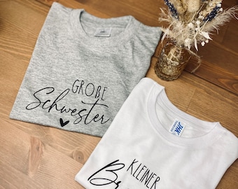 Big sister| Big brother| Statement T-shirt | Sibling shirt| Pregnancy announcement|