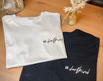 Statement T-Shirt| Dorfkind| Landkind |T-Shirt| Geschenk für Mann & Frau| Heimatliebe