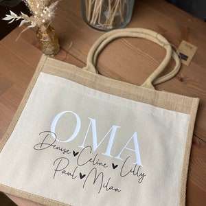 Personalisierte Einkaufstasche für Mama Oma Tante Geschenkidee für Lieblingsmenschen Bild 5