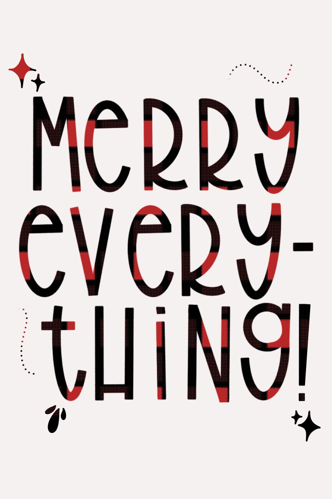 Impresión de Merry Everything | Etsy