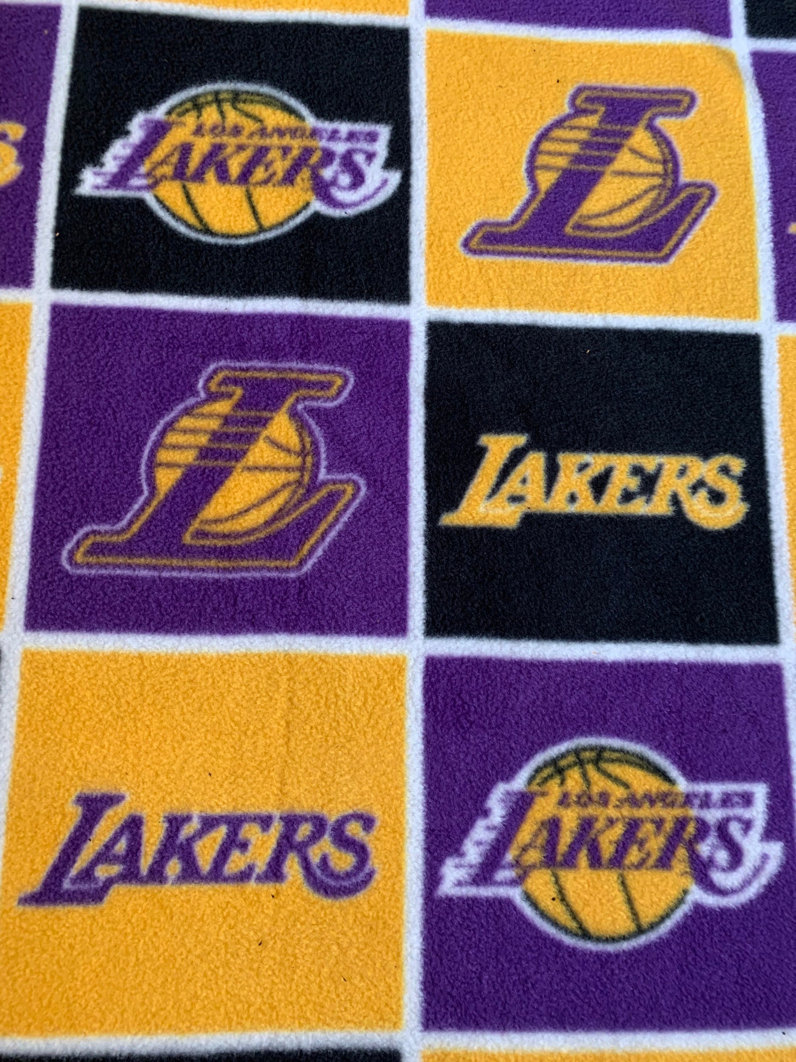 Los Angeles Lakers Fleece Tie Blanket Etsy