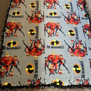 Incredibles Fleece Tie Blanket
