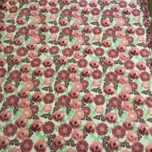 Pink Flower Fleece Tie Blanket