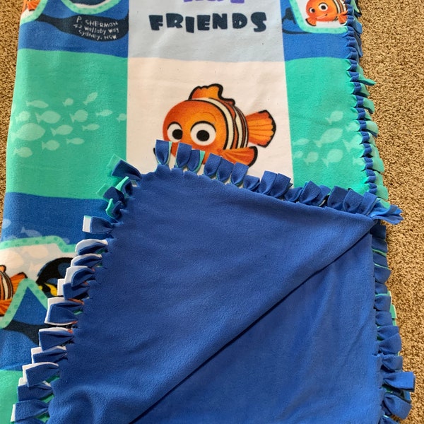 Finding Nemo Fleece Tie Blanket