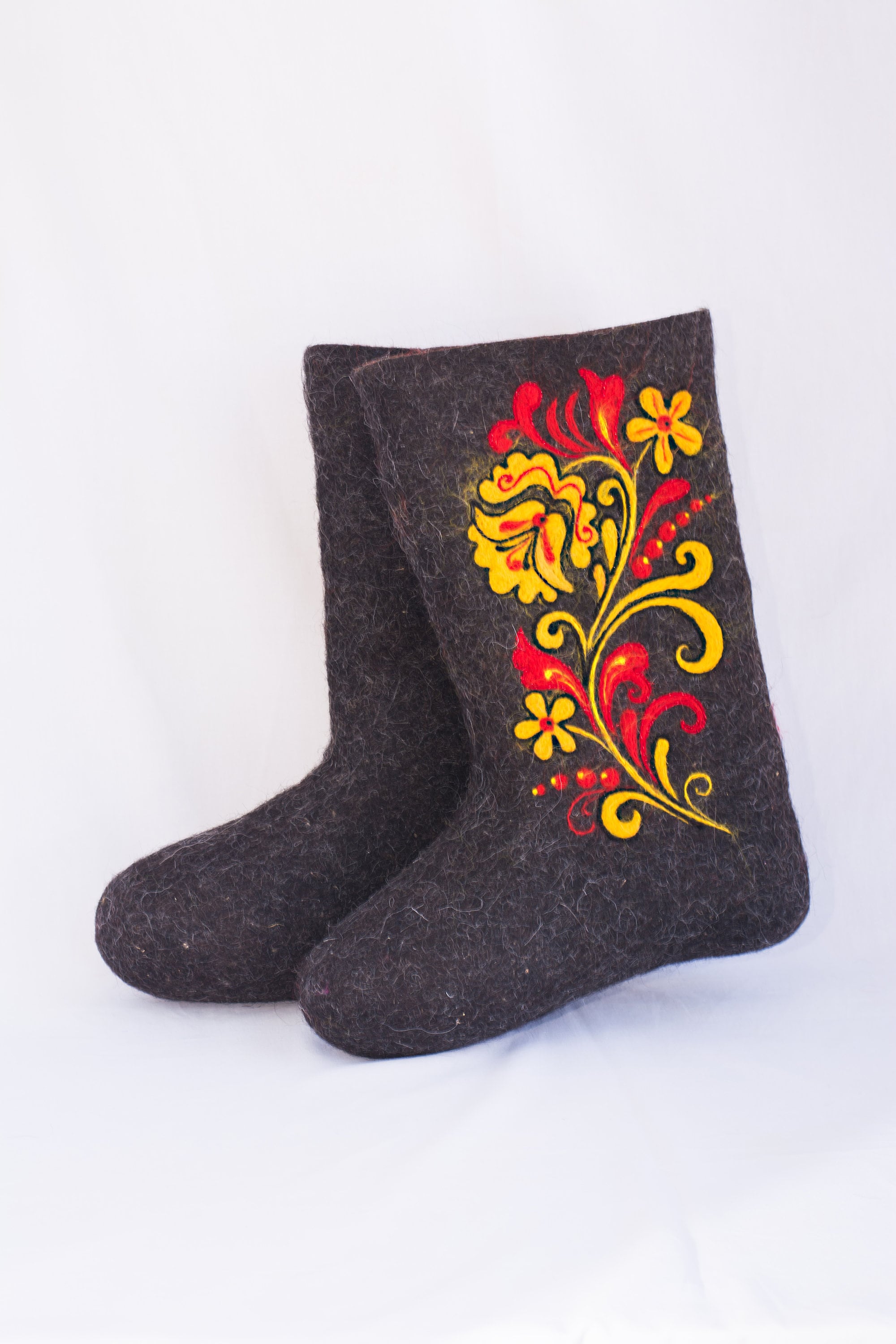 Valenki felt boots Rustic gift Russian traditional felt boots Etsy