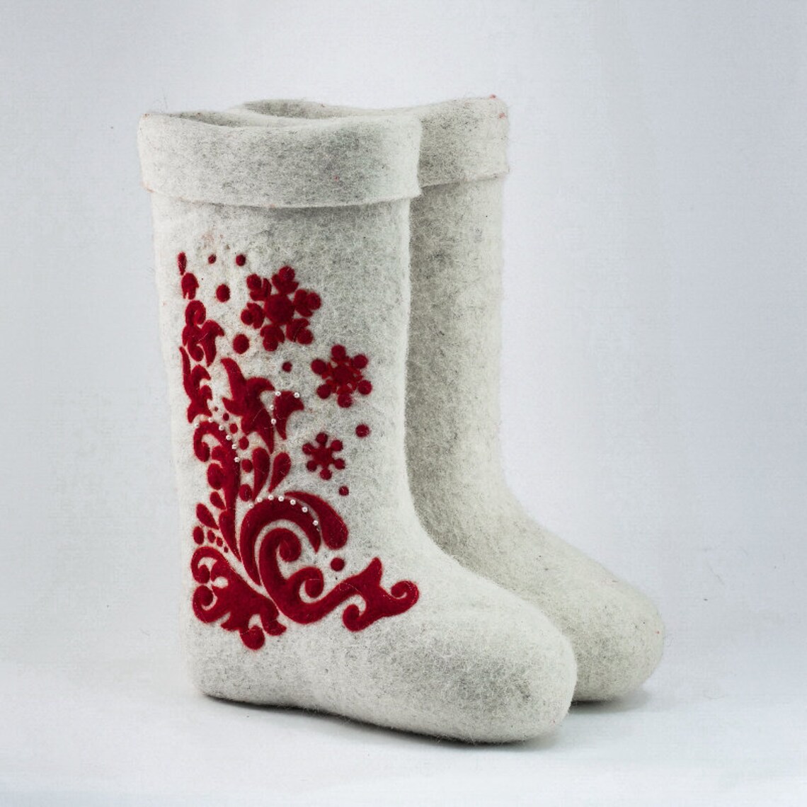 Geniune Russian traditional felt boots Valenki women Warm Etsy