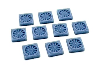 Resin 28mm Sci-Fi Rectangular Fan Units Terrain Greebles Scenery Building Bits (3 Sizes)