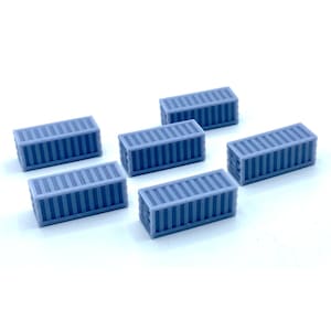 6/8mm Scale Shipment Containers Scatter Scenery x 6
