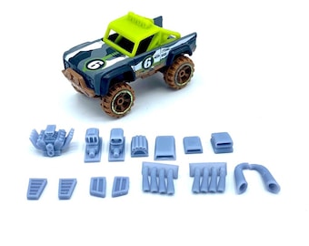 Gaslands Autokill Resin Engine Exhaust Vent Pack Set 20mm Hot Wheels