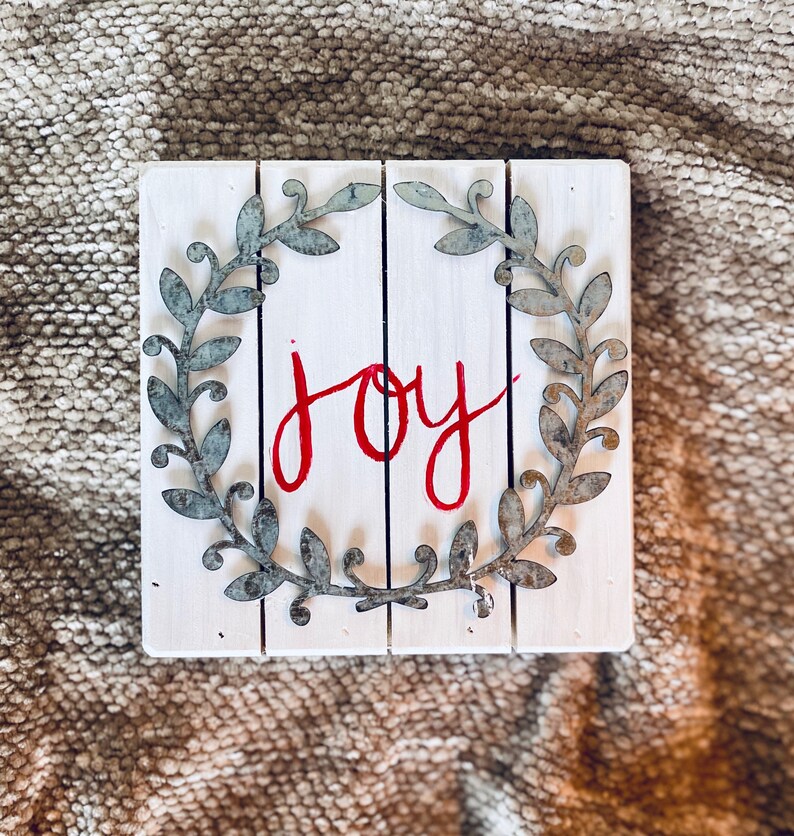 Decorative Christmas Joy Sign image 0