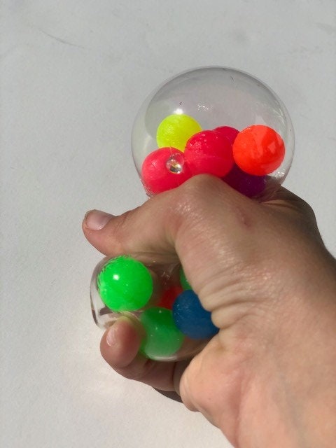 Perlas de espuma 1x pelota de ADN Rosa bola de estrés 
