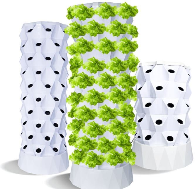 Hydroponics Tower Set 80 Pots Hydroponic Growing System Etsy Canada