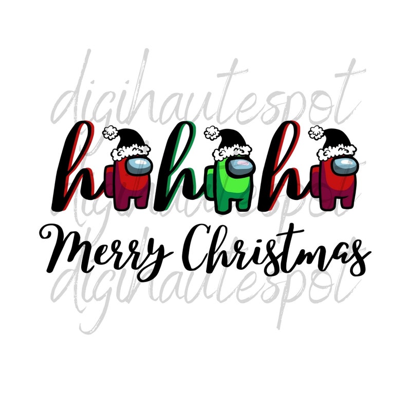 Download Among Us Christmas SVG PNG JPG digital files | Etsy