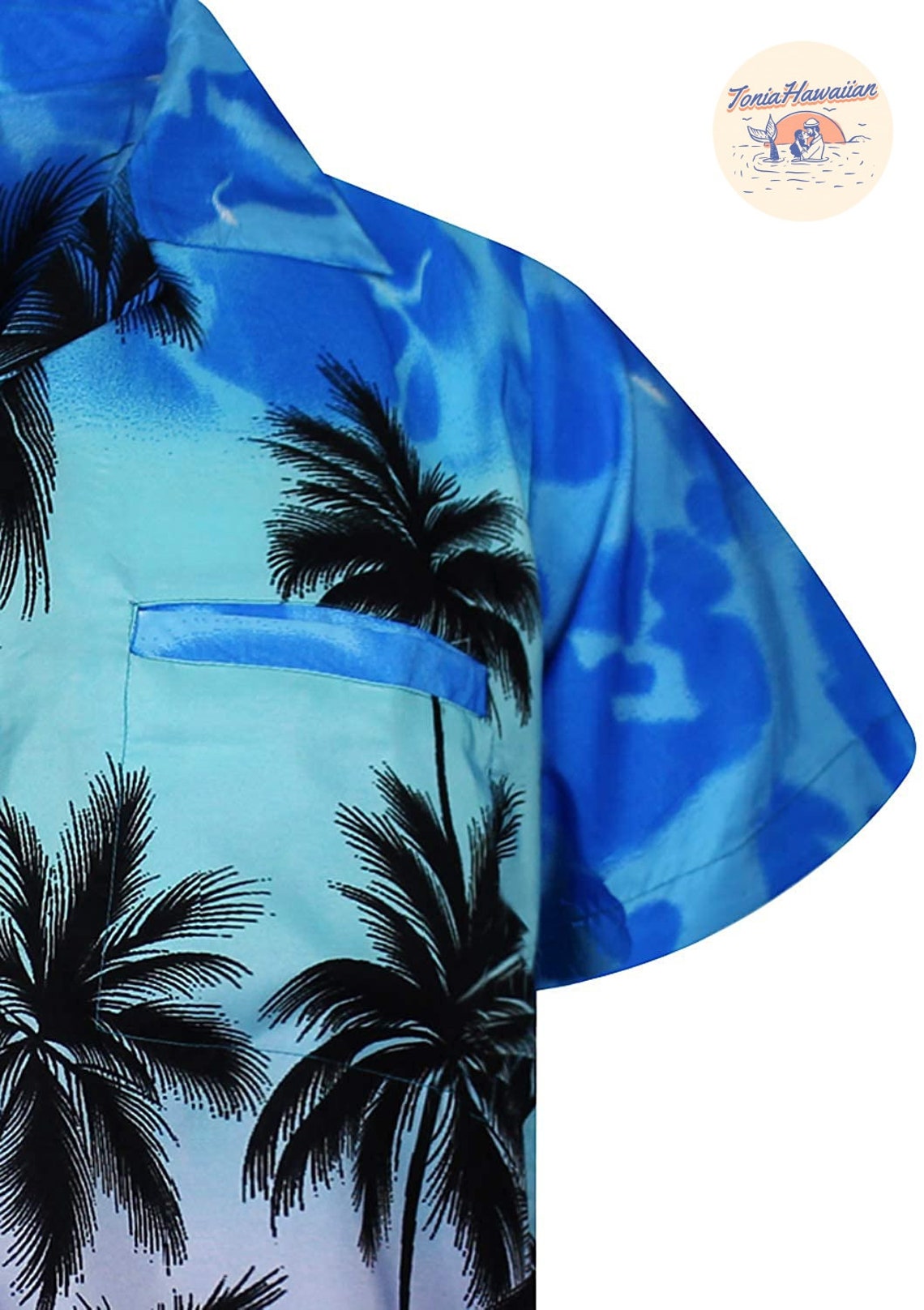 Yellow Hawaiian Shirt Men's Short Sleeve Lapel Printed Etsy