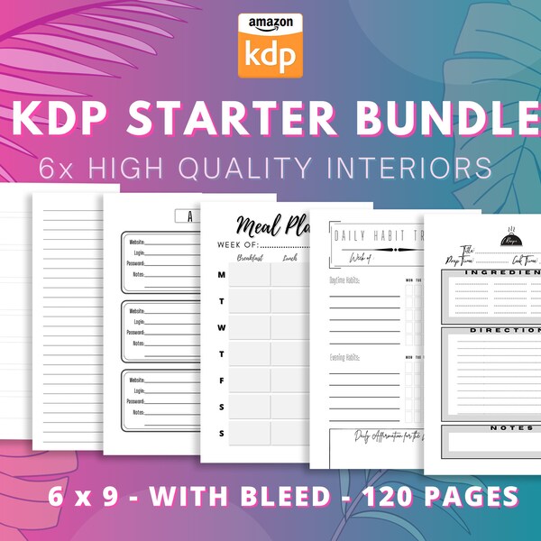 Habit Tracker KDP Interior Template Amazon KDP Interior 6 X 9 Habit ...