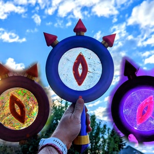 Lens of Truth with Wall Mount, The Legend of Zelda: Majora&#39;s Mask/Ocarina of Time, 3D printed, modular, rainbow with lights