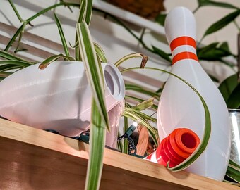 Strike & Store Bowling Pin - 3D Printed Decorative Container