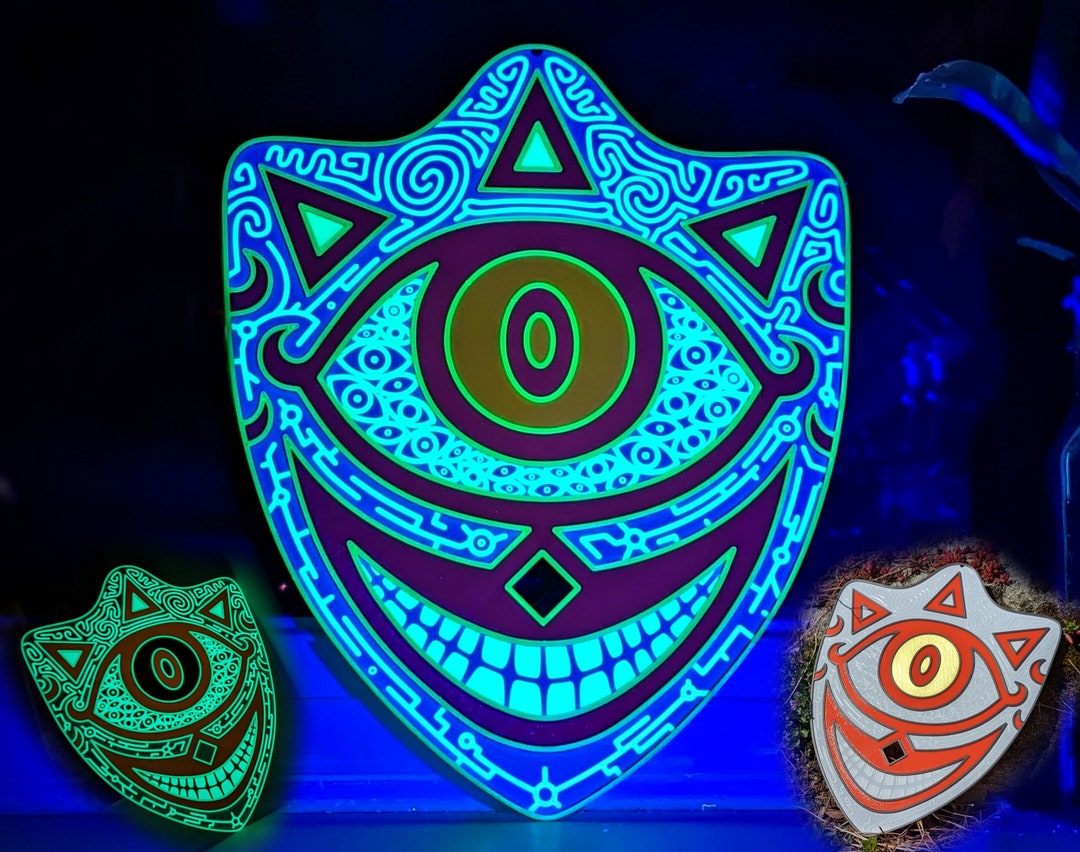 Mask of Truth, the Legend of Zelda Majora's Mask/ocarina of Time, 3D Printed and Glow in the