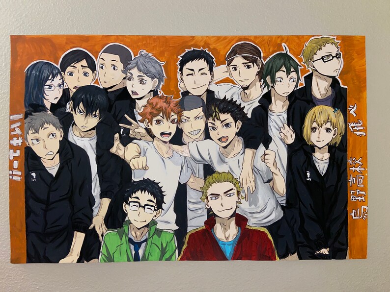 Haikyuu Acrylic Painting Etsy