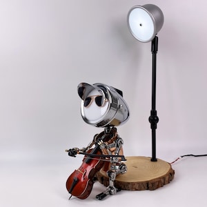 Solo Cello Performance in the Light | Cello Player Table Lamp | Gift for cello player,cellist,cello teacher