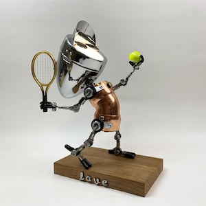 Personalized Tennis Player Metal Lamp - Unique Sports Theme Decor Light - Perfect Gift for Tennis Lovers,Players