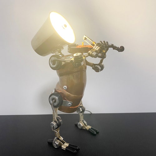 Violin Player Lamp|Music Robot Lamp|Music Room Decor|Violin Gift|Music shops Lover Decor|Gift for violinist