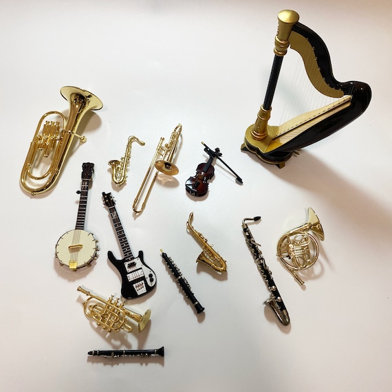 instinkt med hensyn til Indskrive Miniature Musical Instruments / Musical Instrument Accessories - Etsy