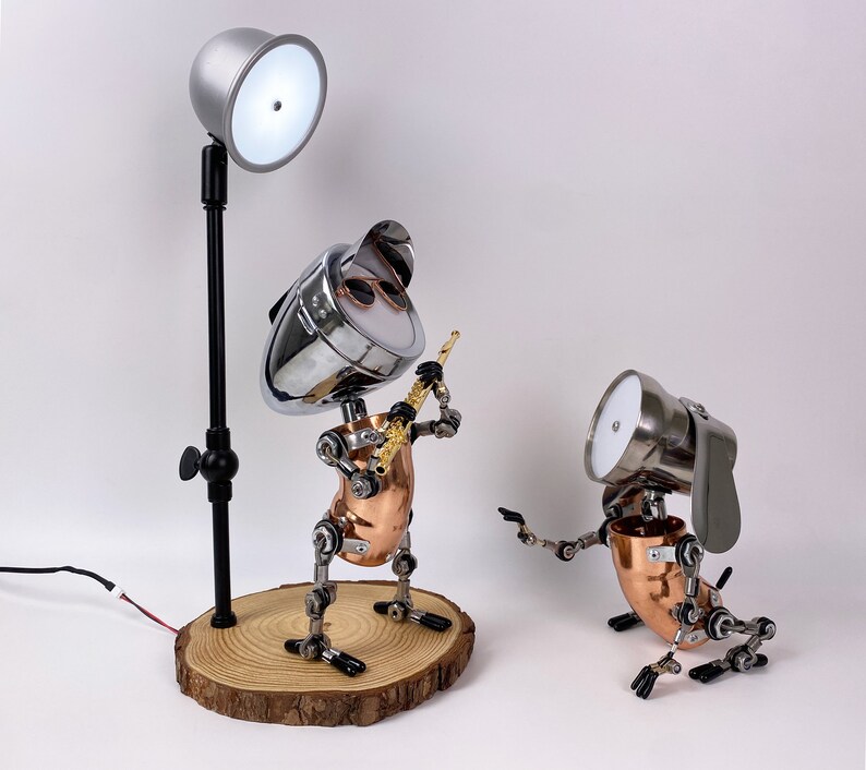 Lampe de table décorative joueur de flûte traversière / Lampe décorative de flûtiste / Cadeau pour les amateurs de groupes de flûtistes image 2