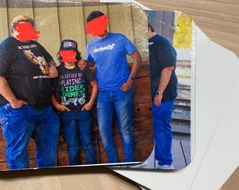 custom image 4 pc. square table coasters