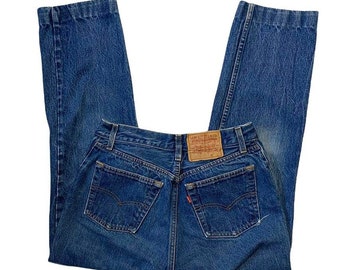 Levi’s Jeans 501 Vintage 80s Button Fly Denim Mom Jean High Waist 29x30