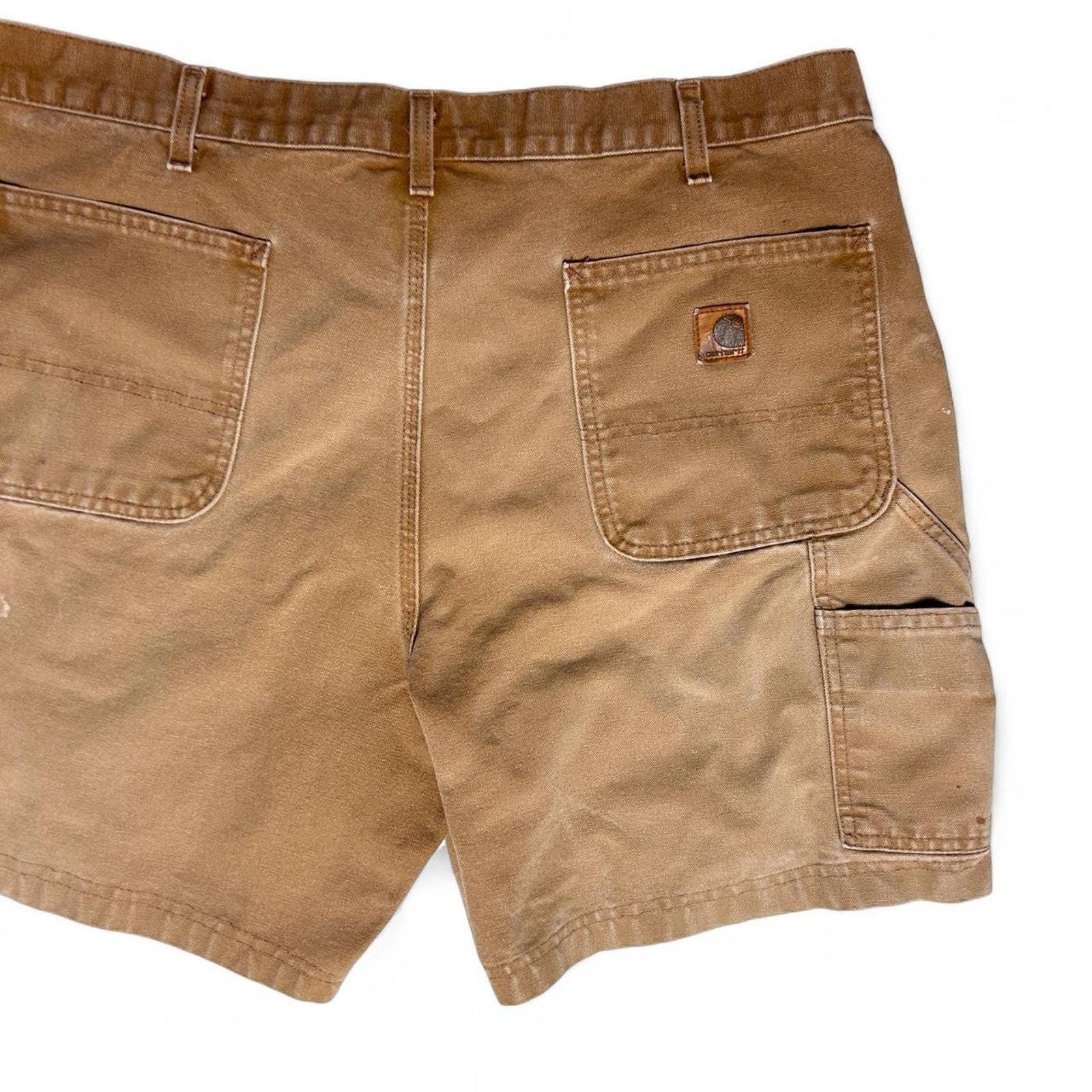 Carhartt B25 BRN Vintage 90s Faded Duck Canvas Dungaree Carpenter