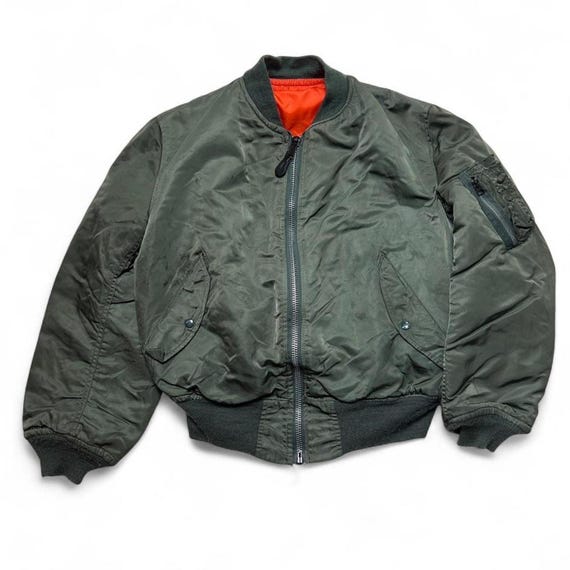 Alpha Industries Vintage 80s USA Made MA-1 Bomber USAF Flight
