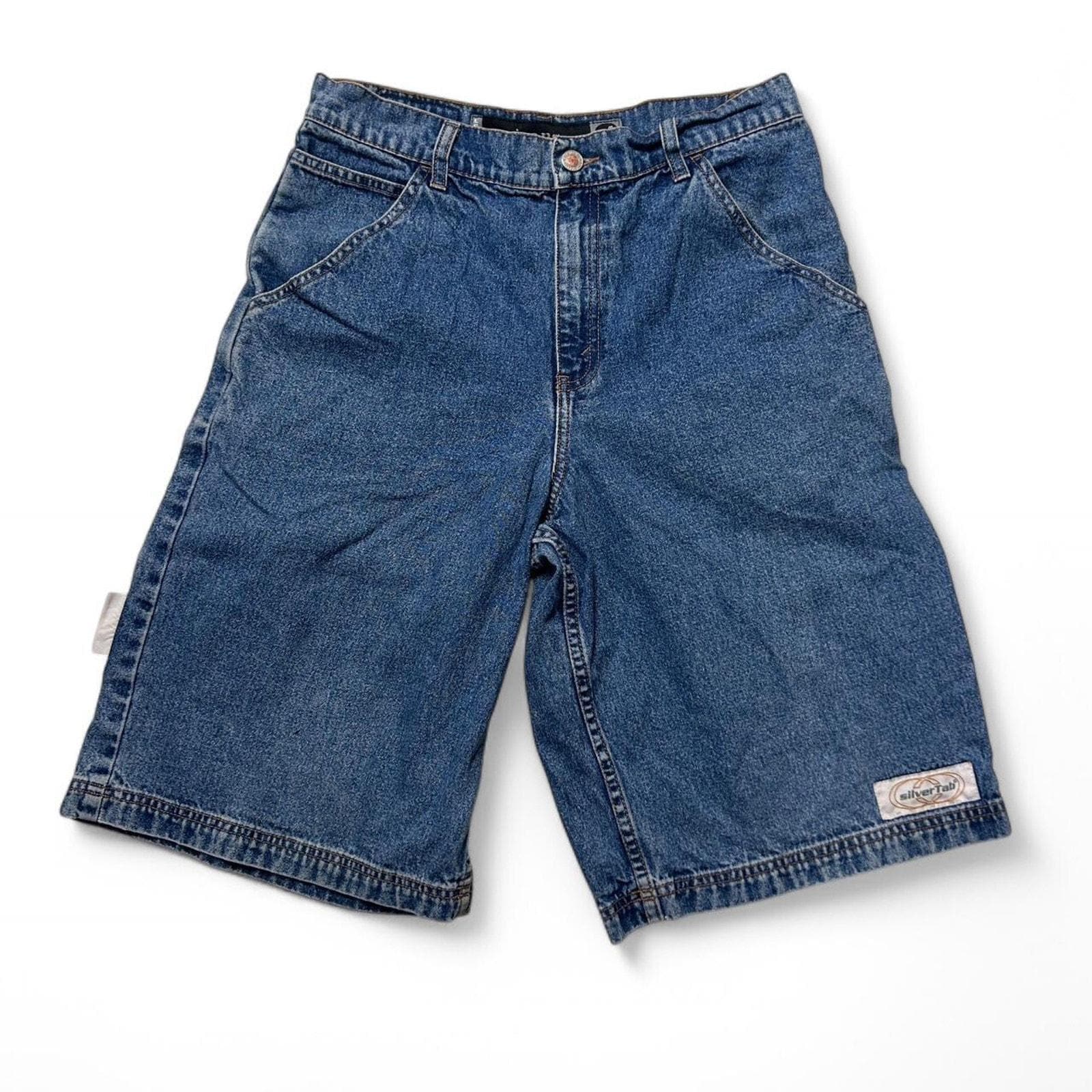 Levi's Silver Tab Jeans Vintage 90s Baggy Denim Carpenter Shorts
