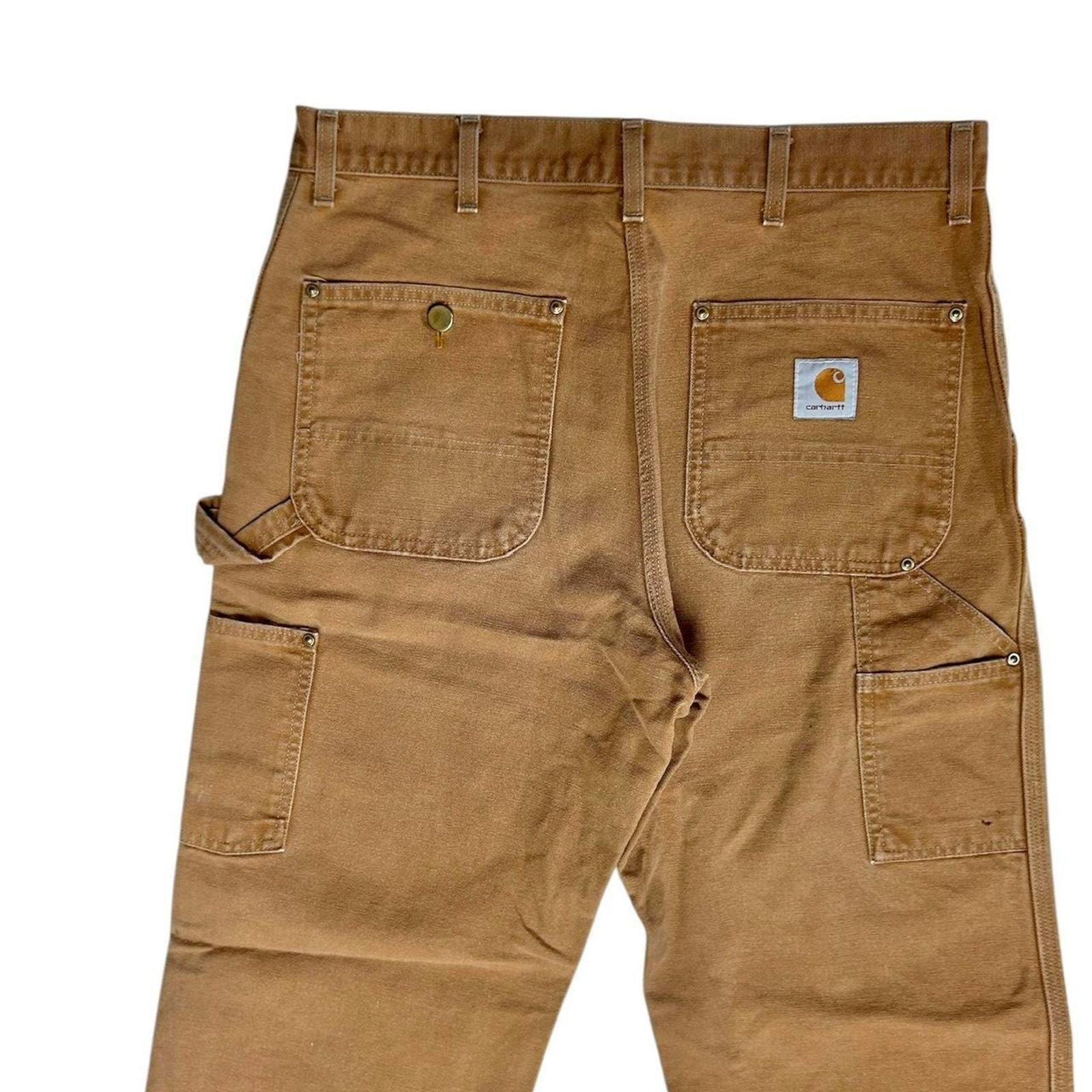 Carhartt B01BRN USA Made VTG Double Knee Duck Canvas Carpenter