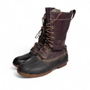 L.L. Bean Vintage 80s USA Made Maine Hunting Shoe Waterproof  display picture 2