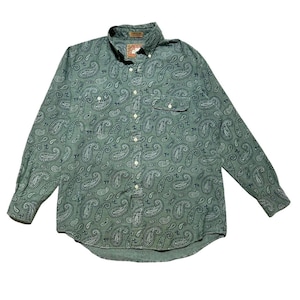Chaps Ralph Lauren Frontier Western Paisley Cotton Long Sleeve