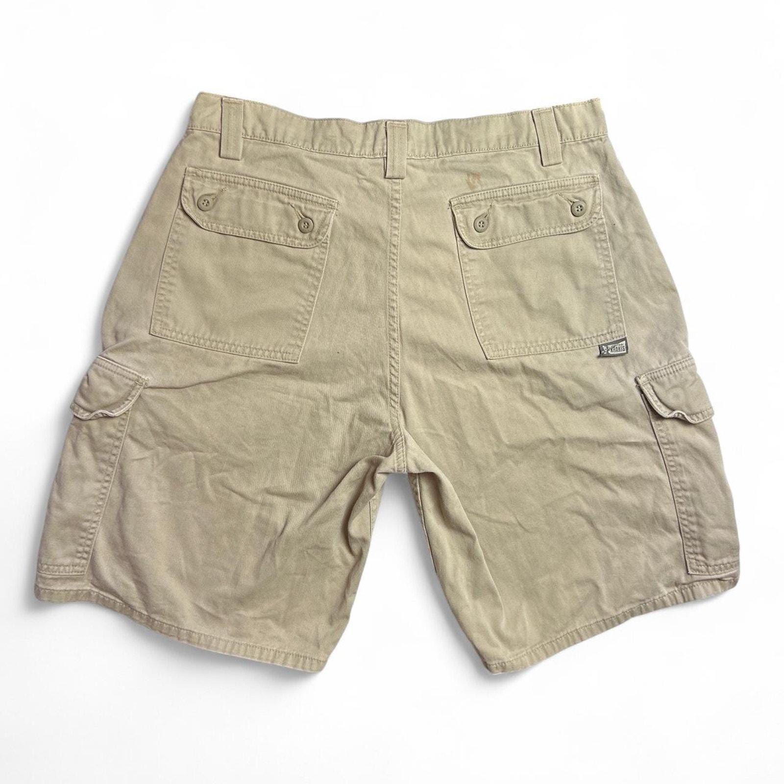 Levi's Silver Tab Jeans Vintage 90s Baggy Khaki Cargo Shorts 32
