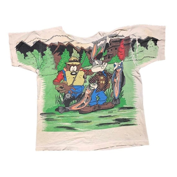 Looney Tunes Bugs Taz Freeze 90s Vintage All Over Print Gone - Etsy