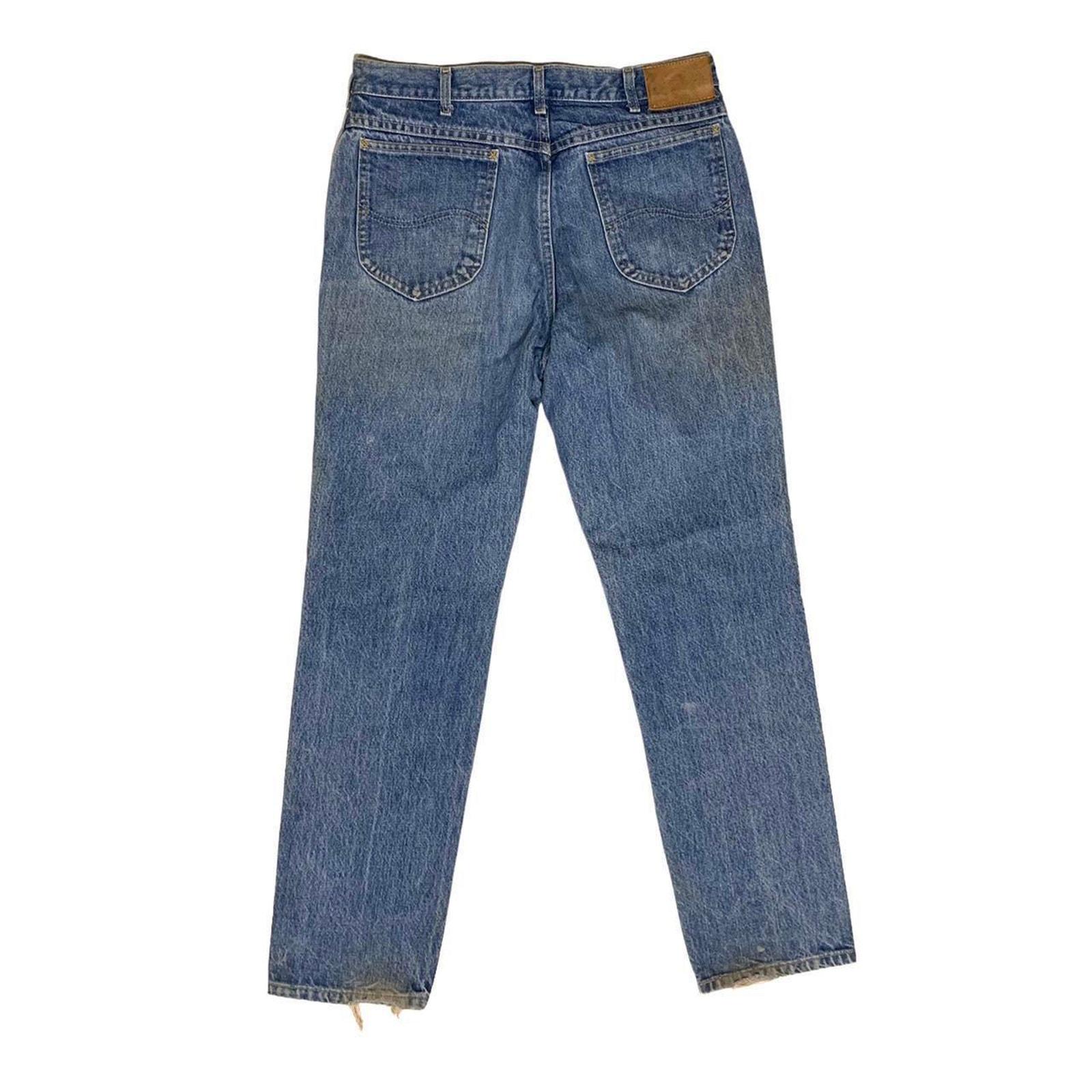 Lee Riders Jeans 101z Vintage 70s USA Made Talon Zip Denim Pants 