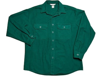 Chemise en flanelle chamois de couleur rouille Eddie Bauer vintage précoce. G - Canada