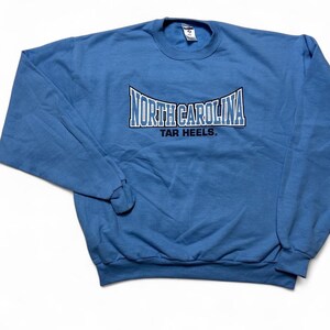 UNC Tarheels Vintage Y2k University Carolina Blue Crewneck Sweatshirt Large image 2
