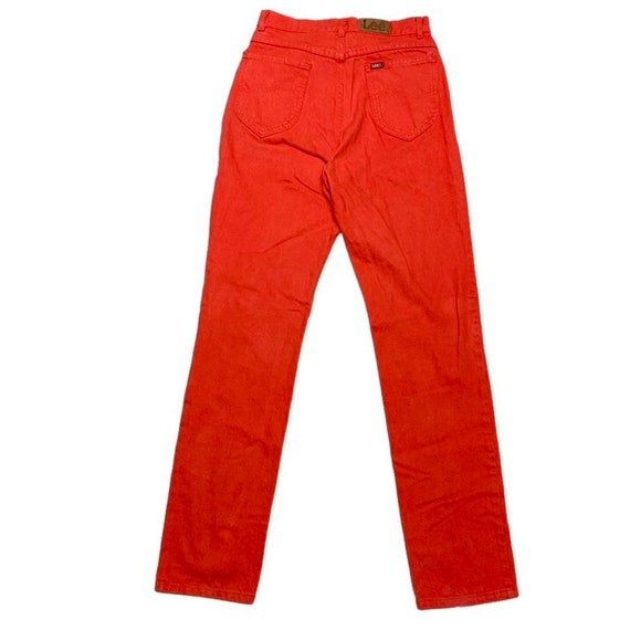 Lee Jeans Riders Vintage 80s Red Dye Western Cowg… - image 4