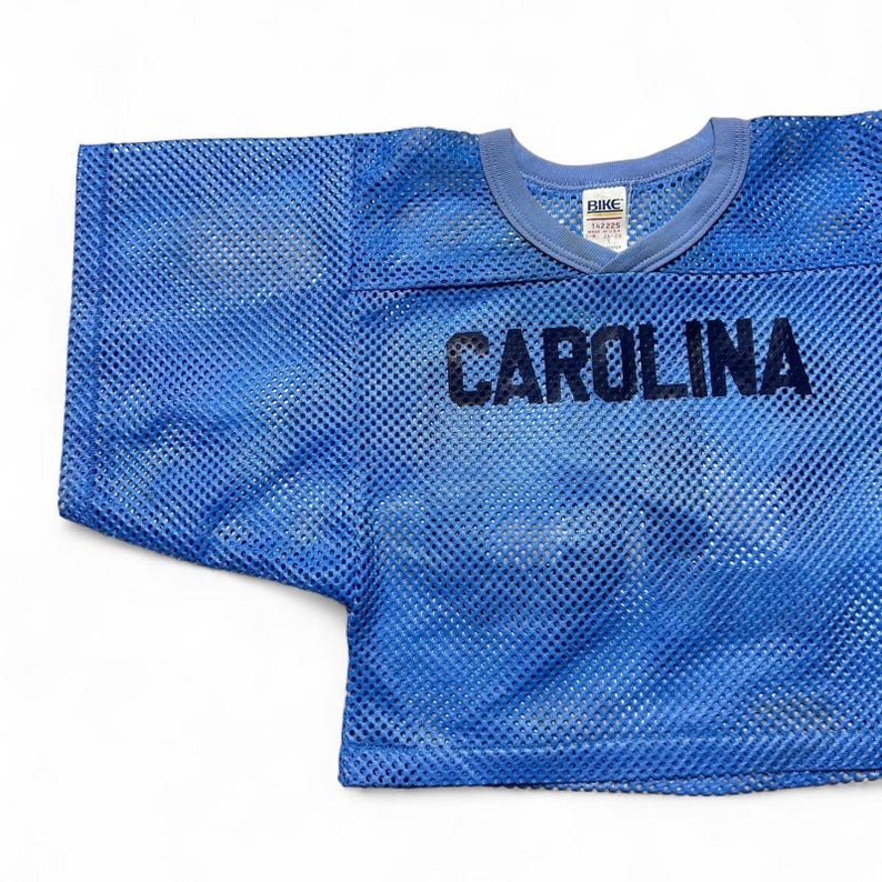 UNC Carolina Tarheels 80s Vintage Cropped Mesh Football Jersey Small image 3