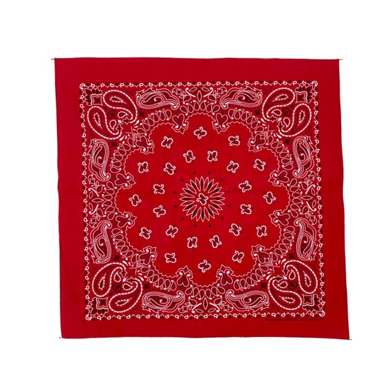 Red paisley handkerchief discount