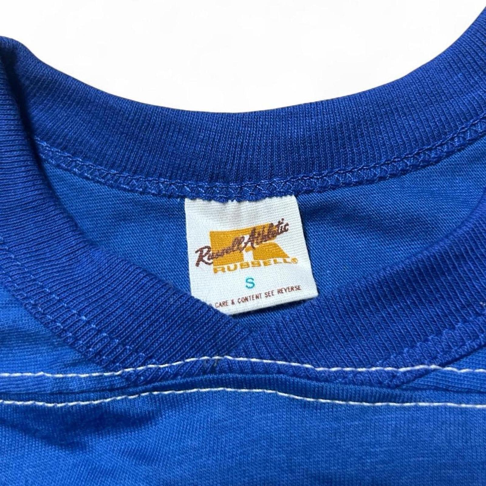 Russell Athletic 70s Vintage Gold Tag Football Jersey T-shirt Tee