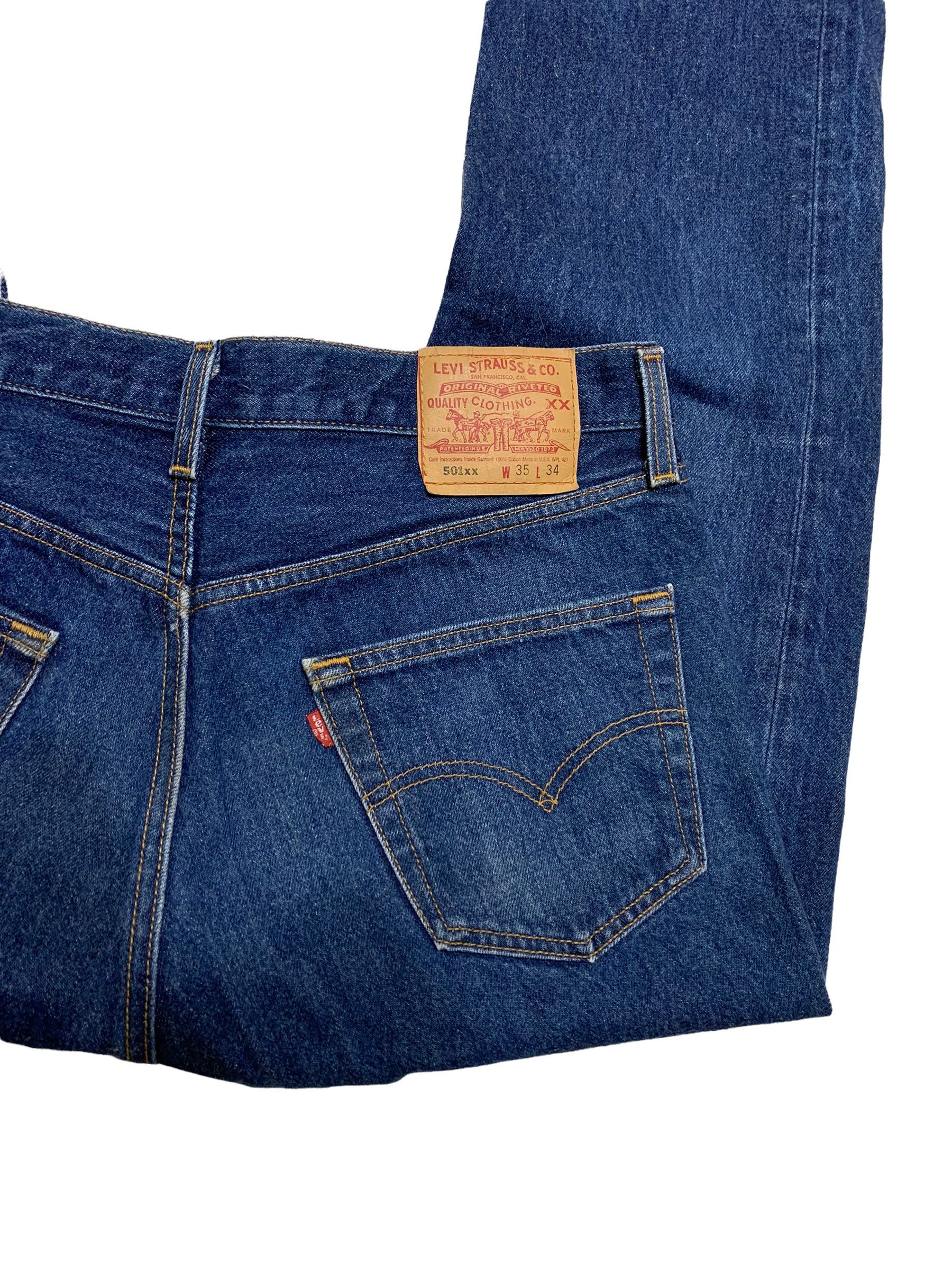 パンツ LEVIS Vintage Clothing 90s USA S501XX Levi's Jeans 501XX Vintage 90s 5 Button Fly Denim USA Made