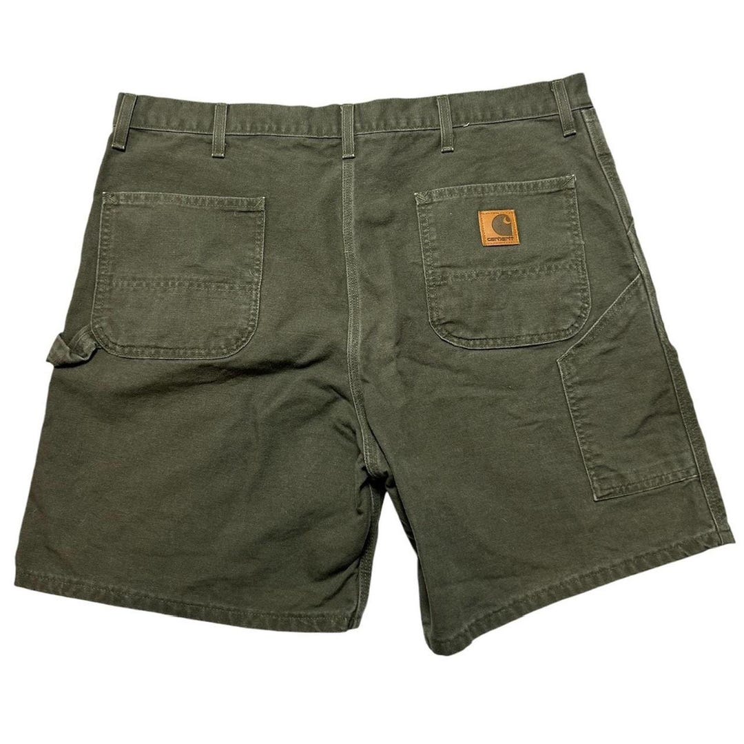 パンツ 90s Carhartt Mexico made painter shorts Vintage 90s Carhartt Carpenter Painters Biege Orange Faded