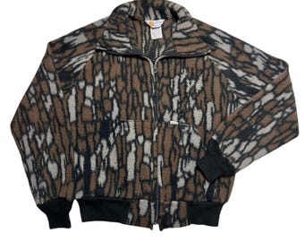Vintage Winchester Trebark Camouflage Camo Long Sleeve Shirt