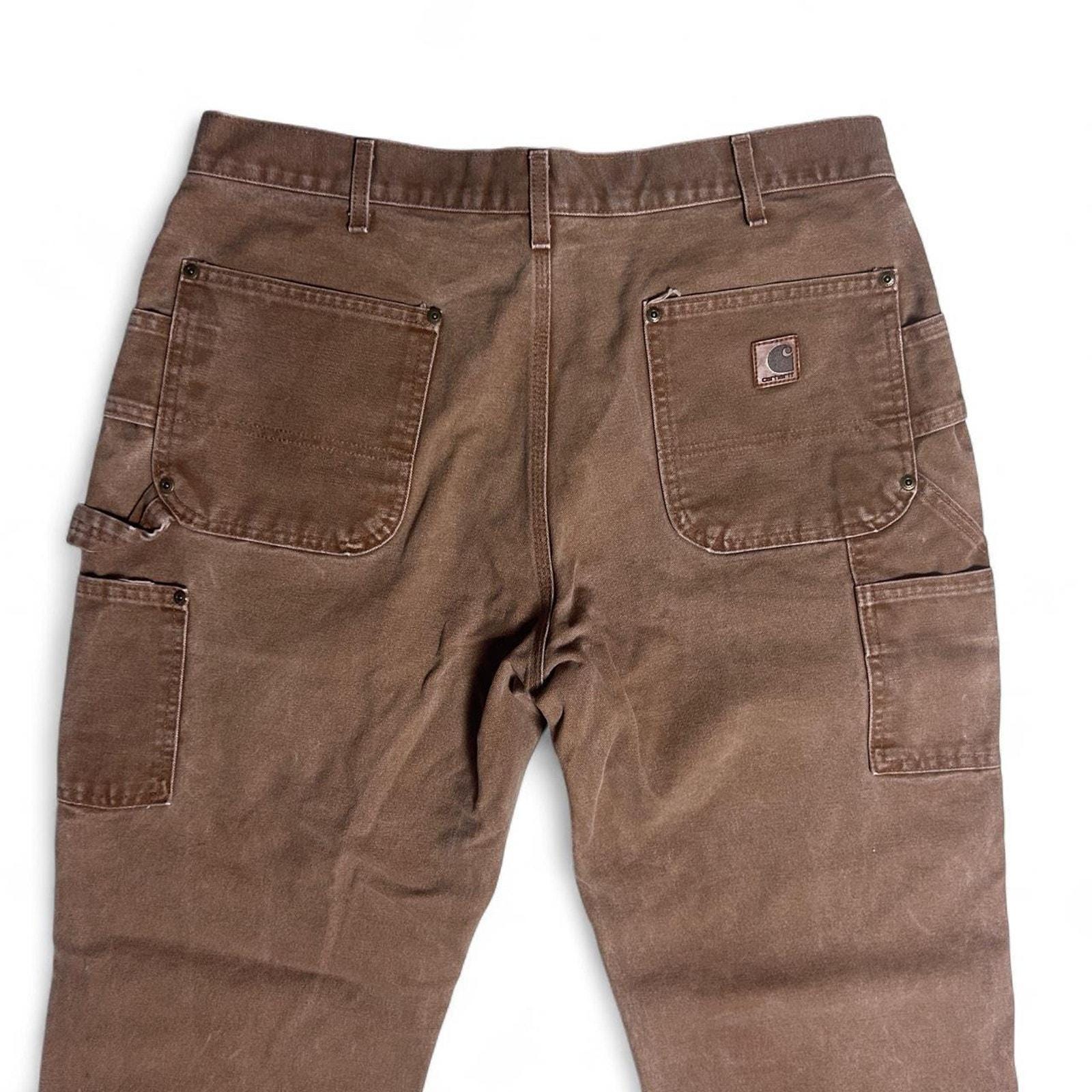Carhartt B192 BRN Vintage Double Knee Workwear Briar Guard Brush 
