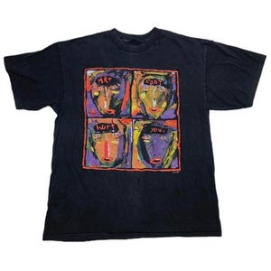 Art Can’t Hurt You T Shirt Vintage 1991 Fred Babb Black Single Stitch Tee Large